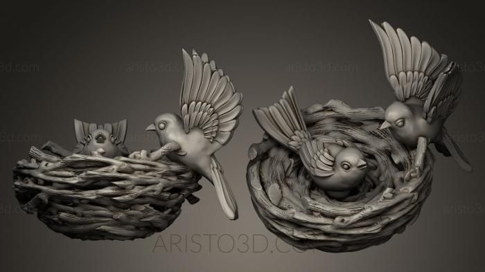 Bird figurines (STKB_0005) 3D model for CNC machine